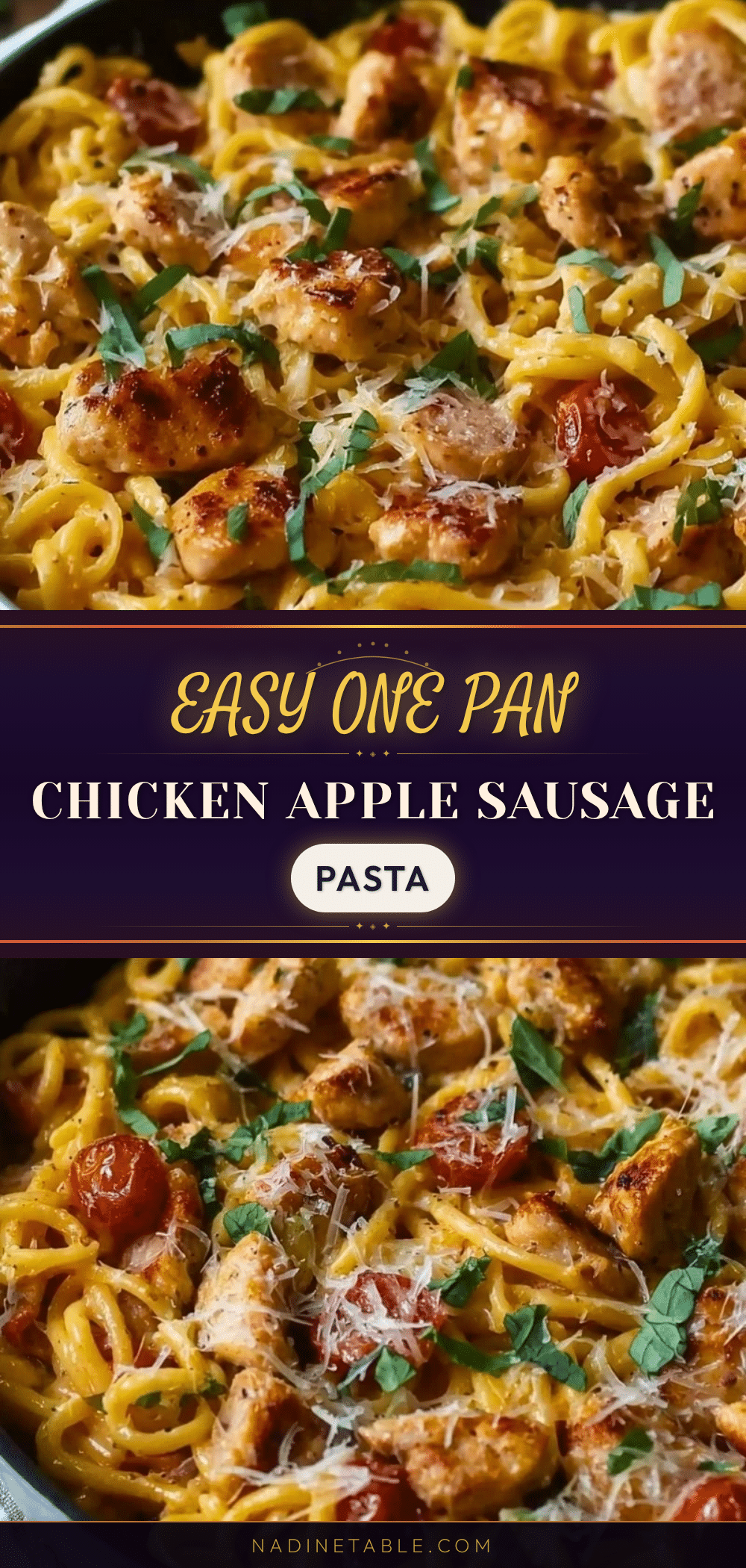 chicken apple sausage pasta recipe