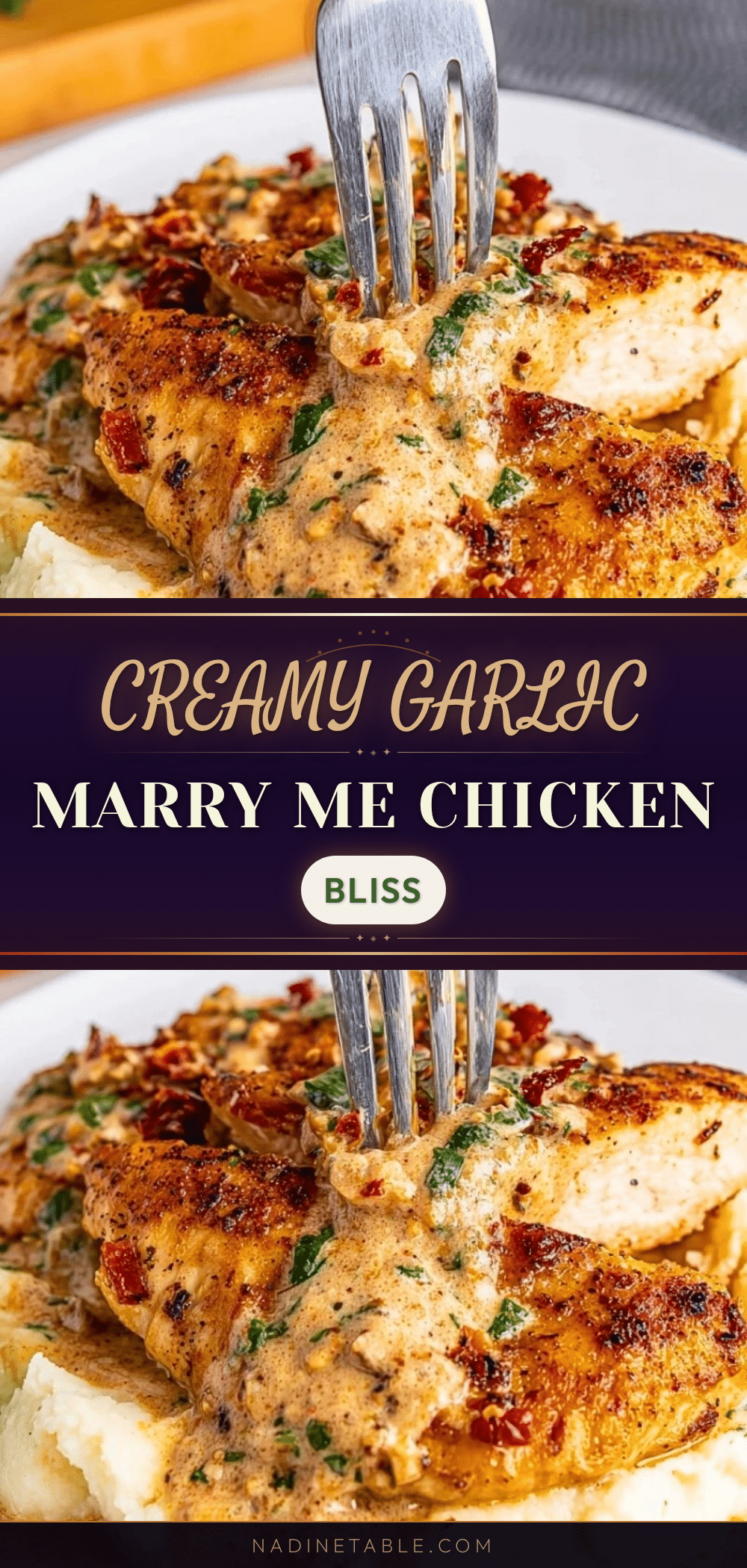 creamy garlic marry me chicken recipe