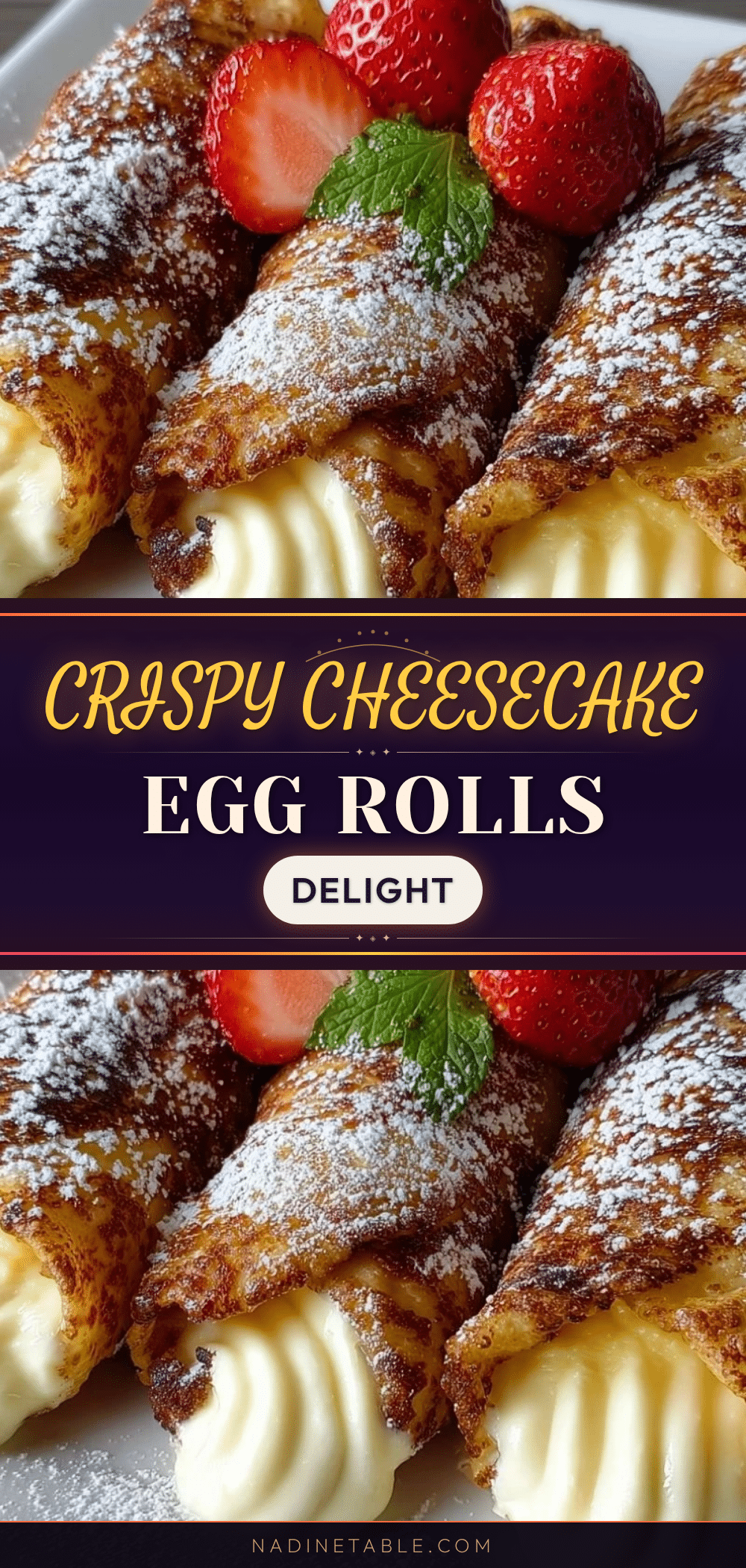 crispy cheesecake egg rolls recipe