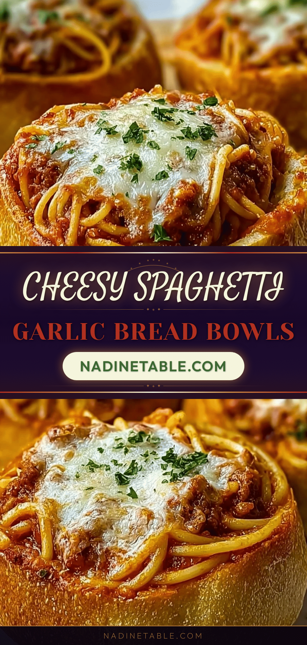 crispy spaghetti garlic bread bowls recipe