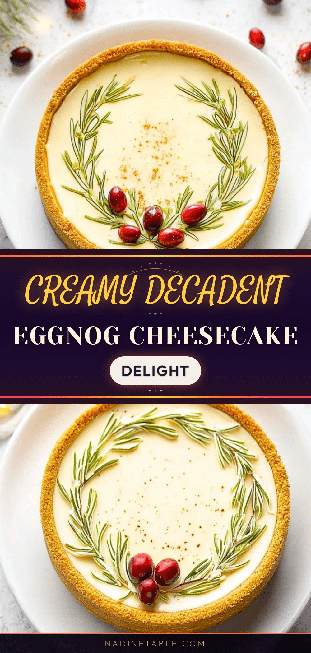 eggnog cheesecake recipe