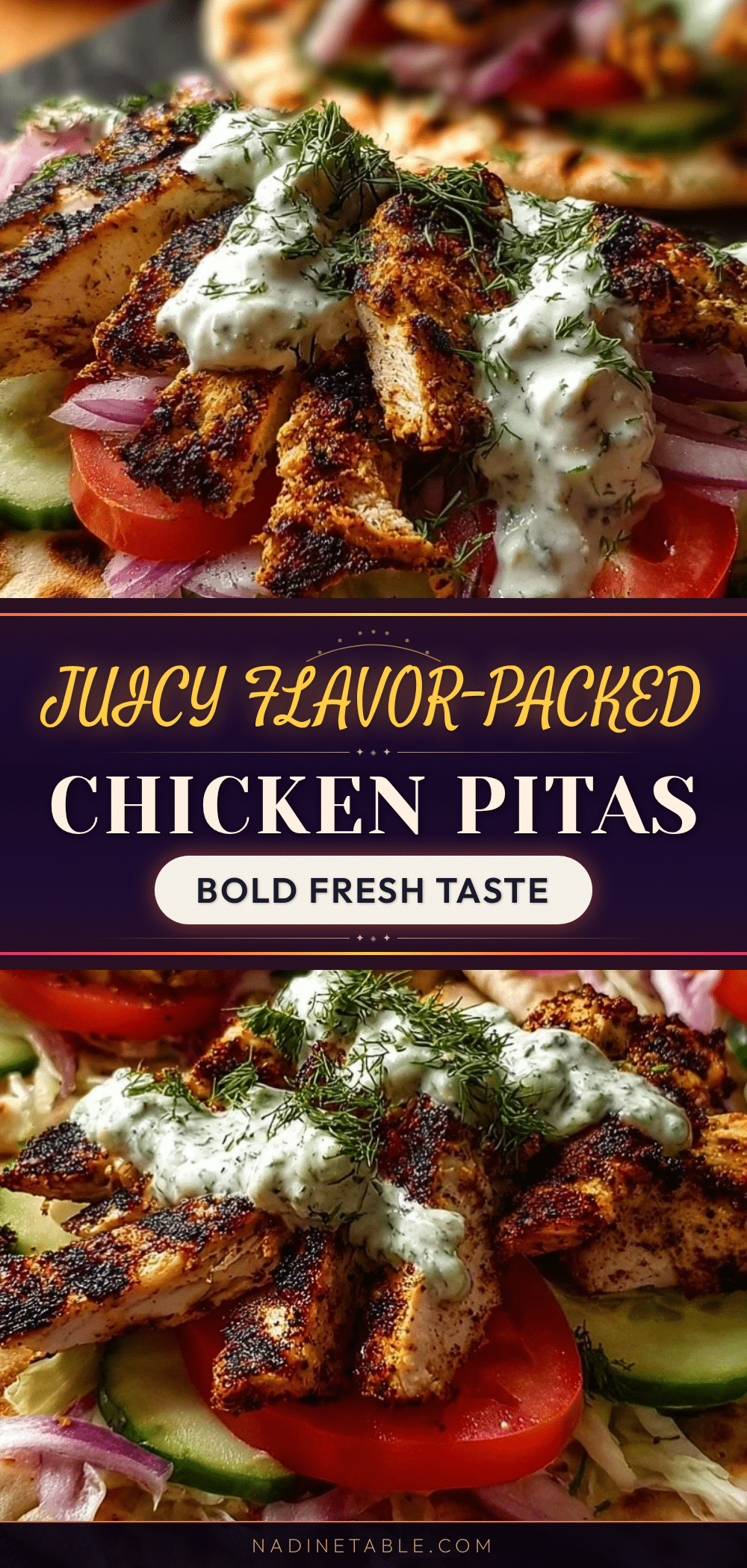 flavorful chicken pitas recipe