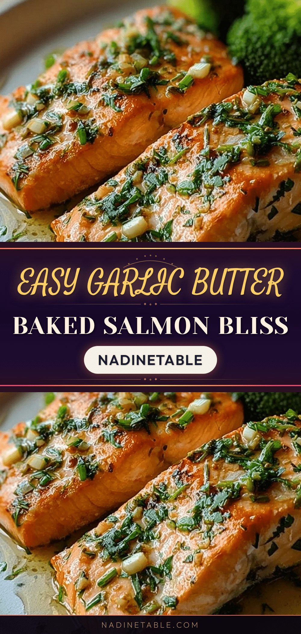garlic butter baked salmon recipe