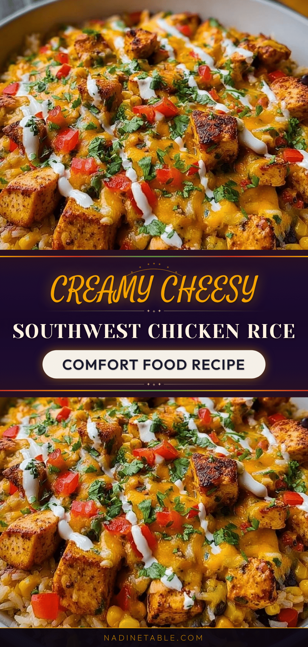one-pot cheesy southwest chicken and rice recipe