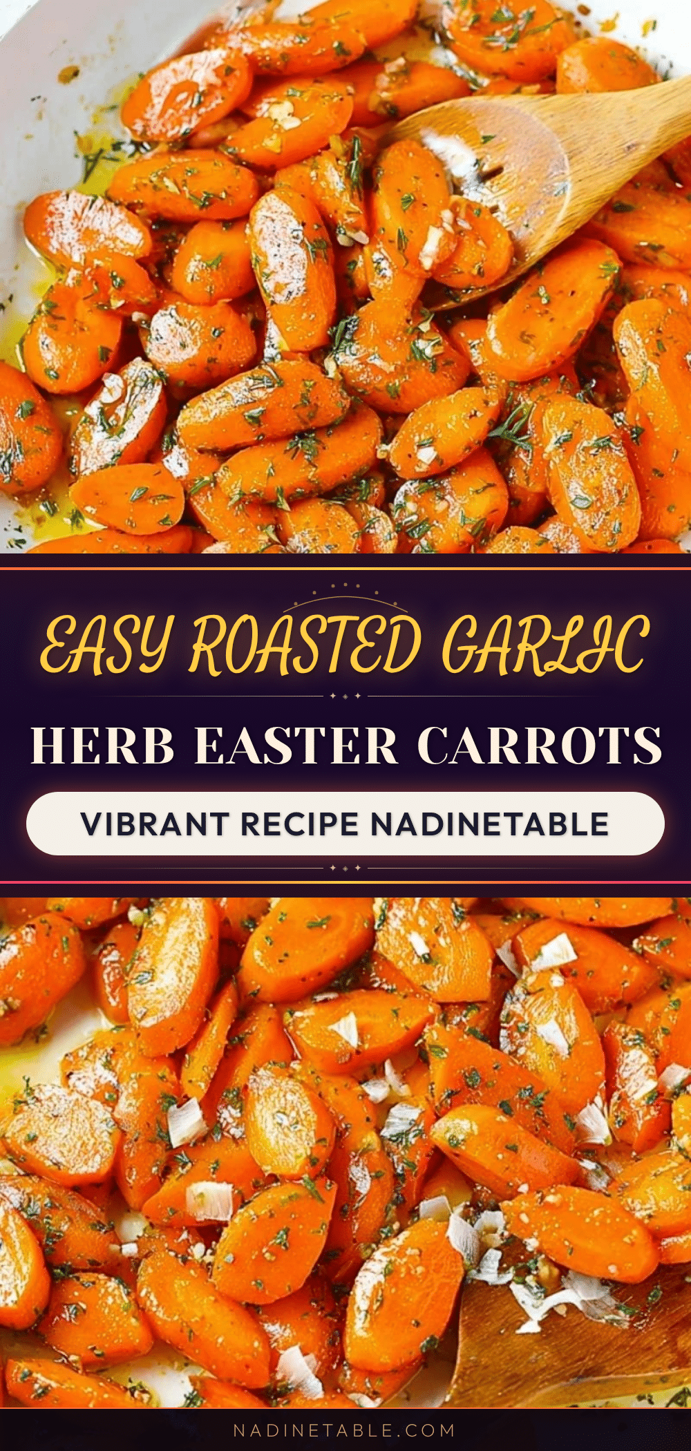 roasted garlic herb carrots recipe