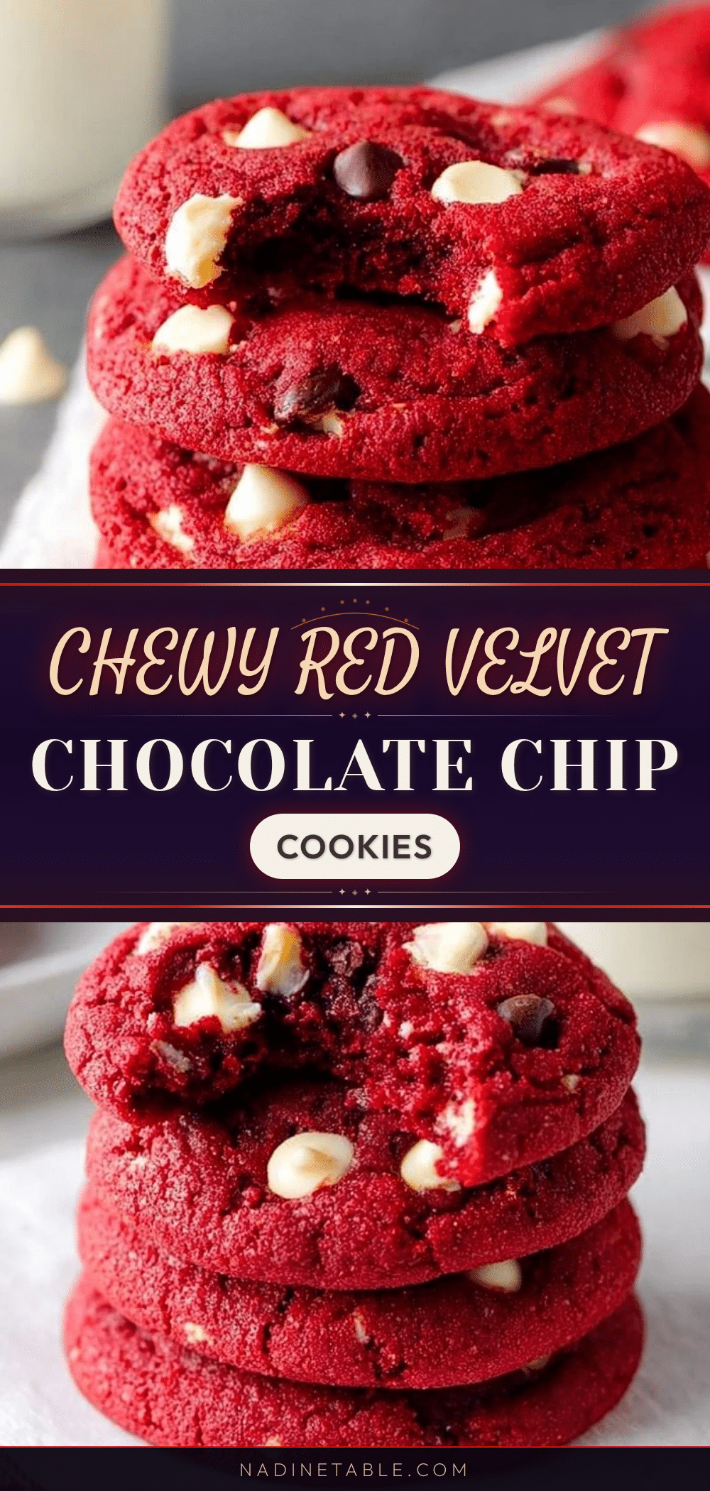 chewy red velvet chocolate chip cookies recipe