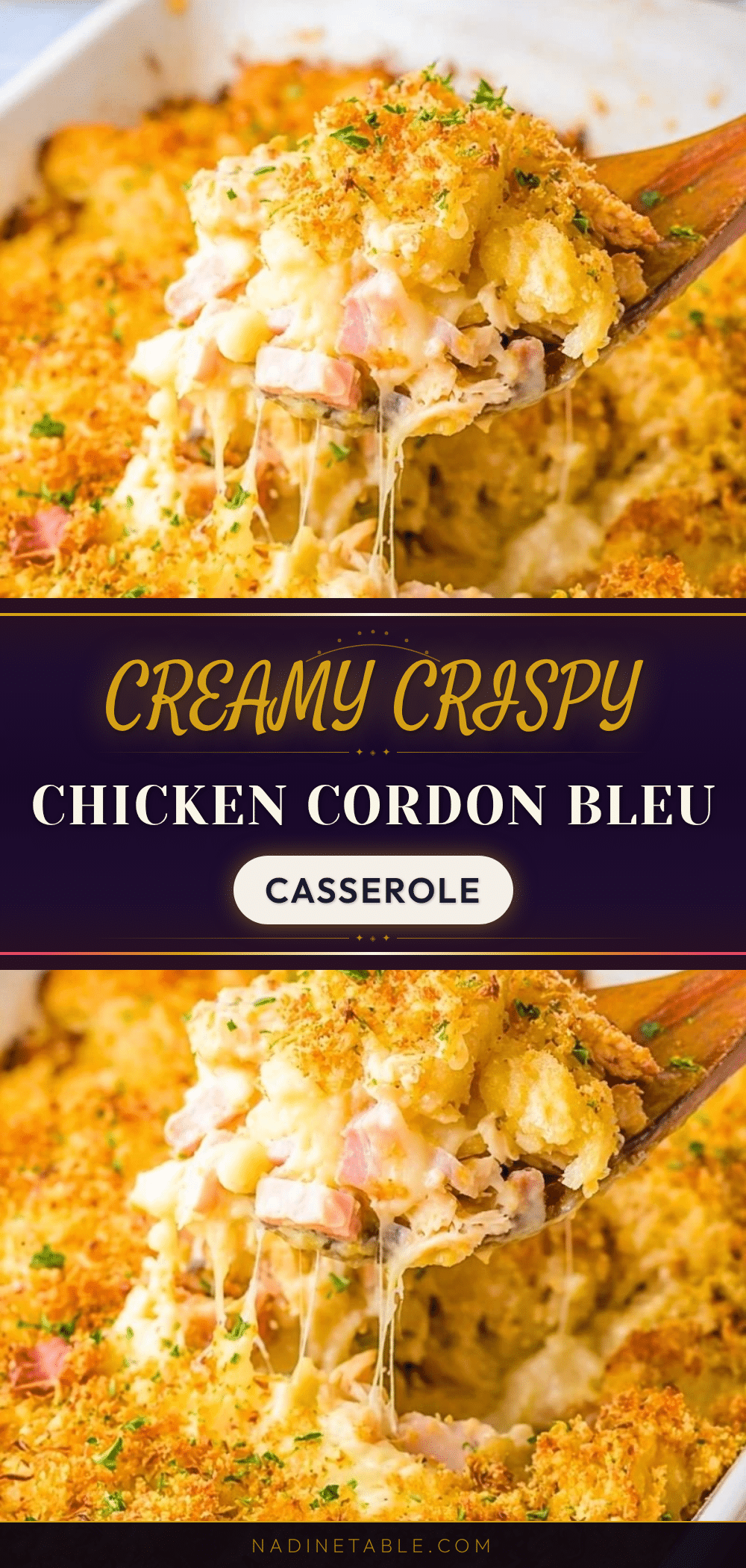 chicken cordon bleu casserole recipe