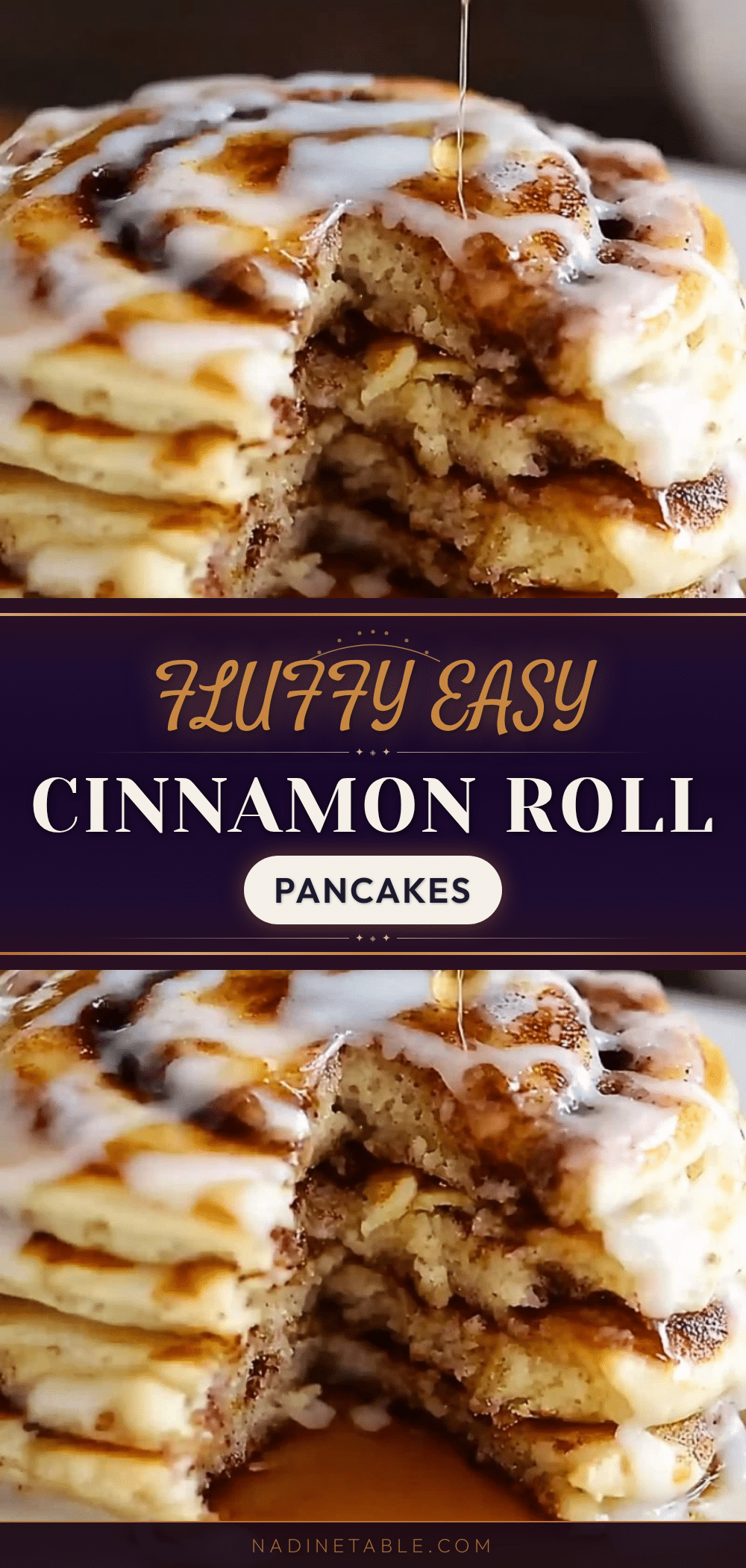 cinnamon roll pancakes recipe