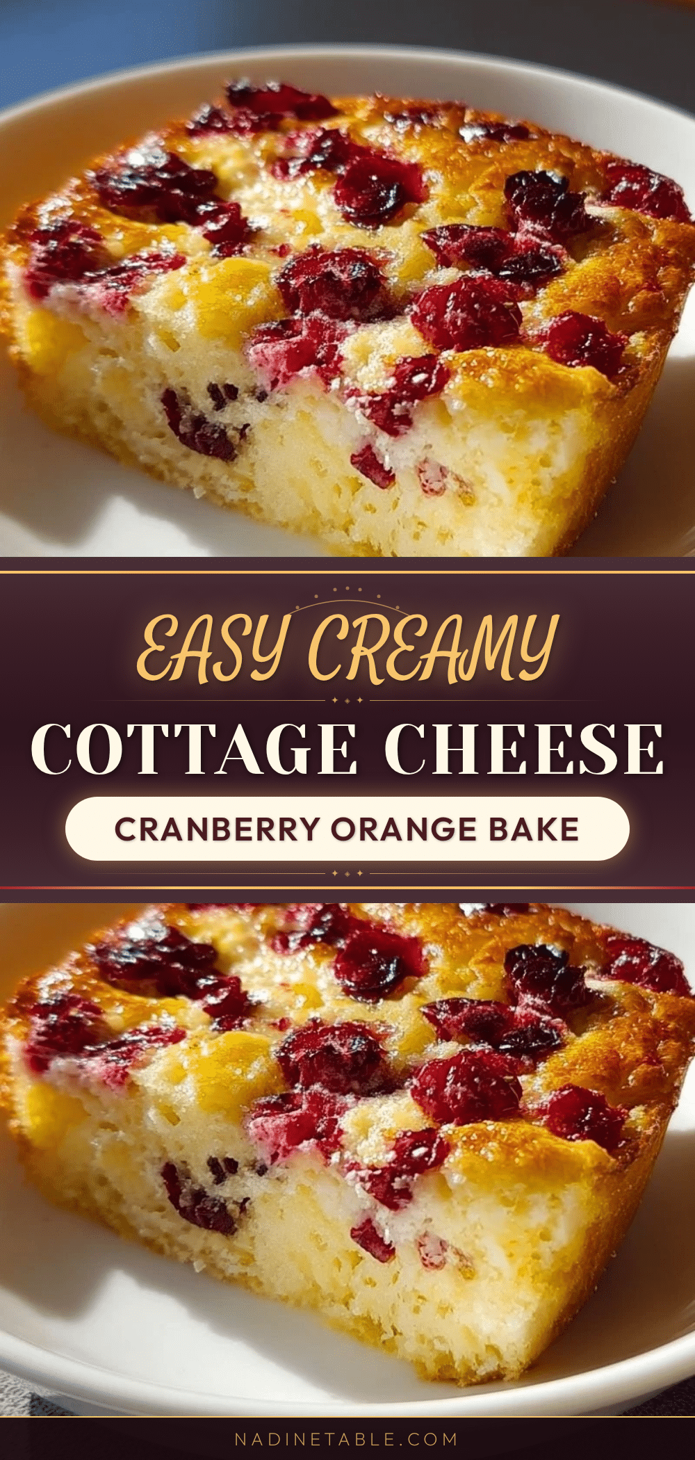 cottage cheese cranberry orange breakfast bake recipe