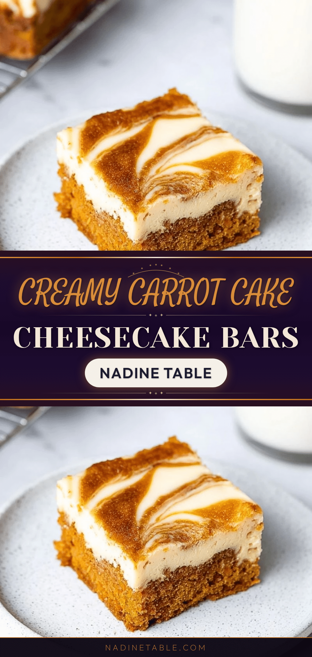 creamy carrot cake cheesecake bars recipe