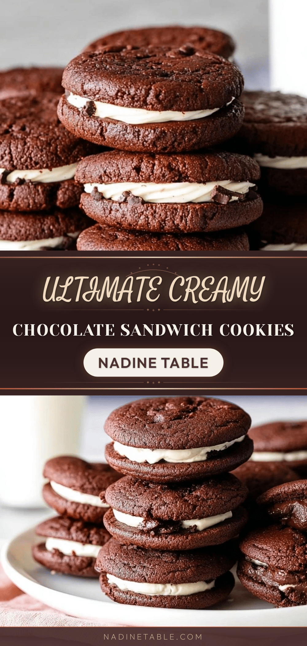 creamy chocolate sandwich cookies recipe