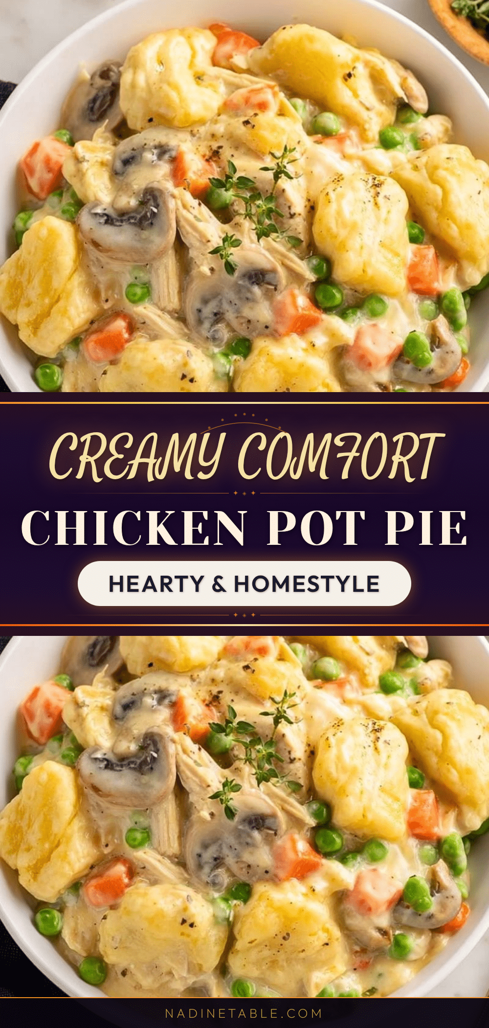 creamy comfort chicken pot pie recipe