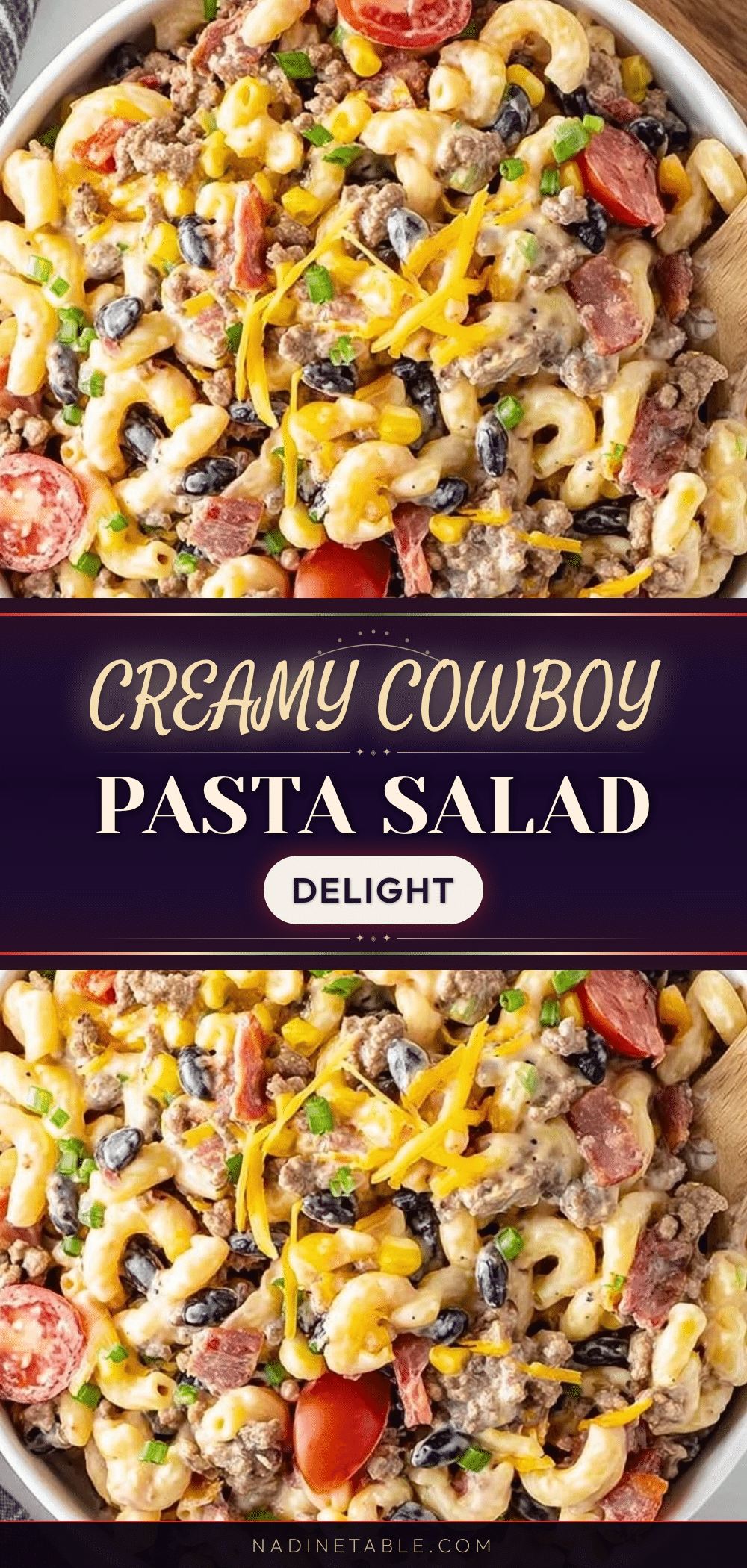 creamy cowboy pasta salad recipe