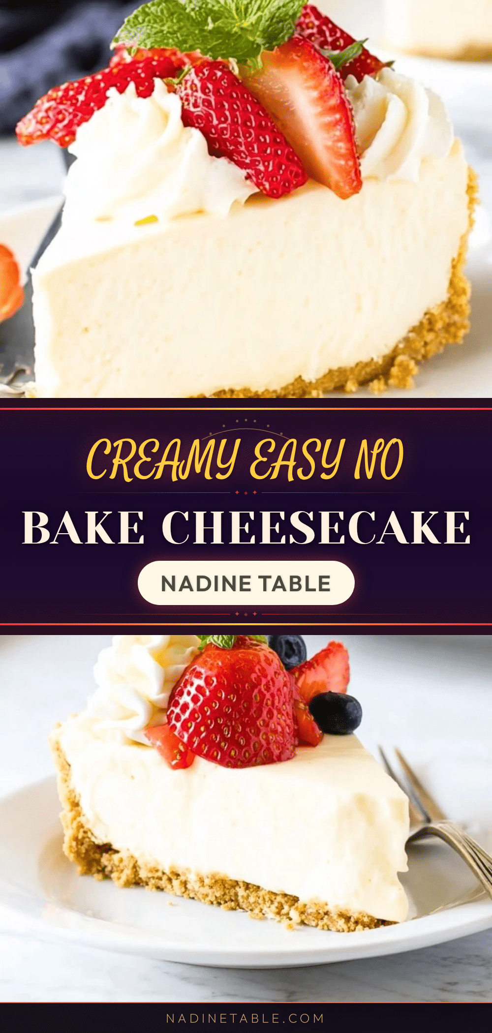 creamy easy no bake cheesecake recipe