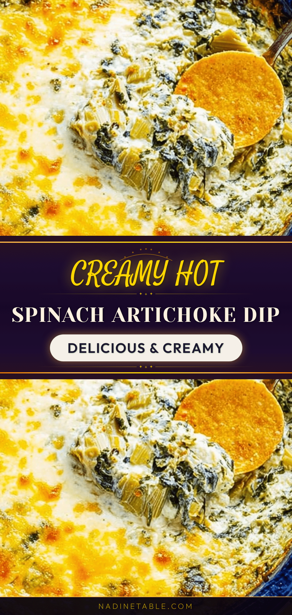 creamy hot spinach artichoke dip recipe