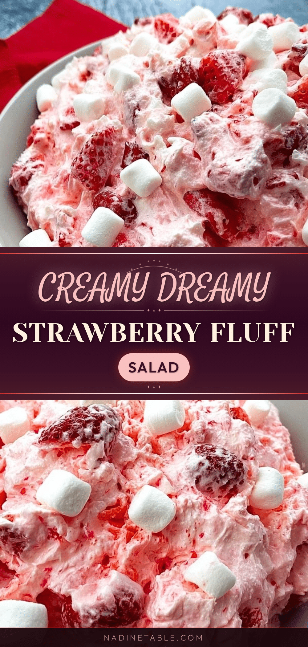 creamy strawberry fluff salad recipe