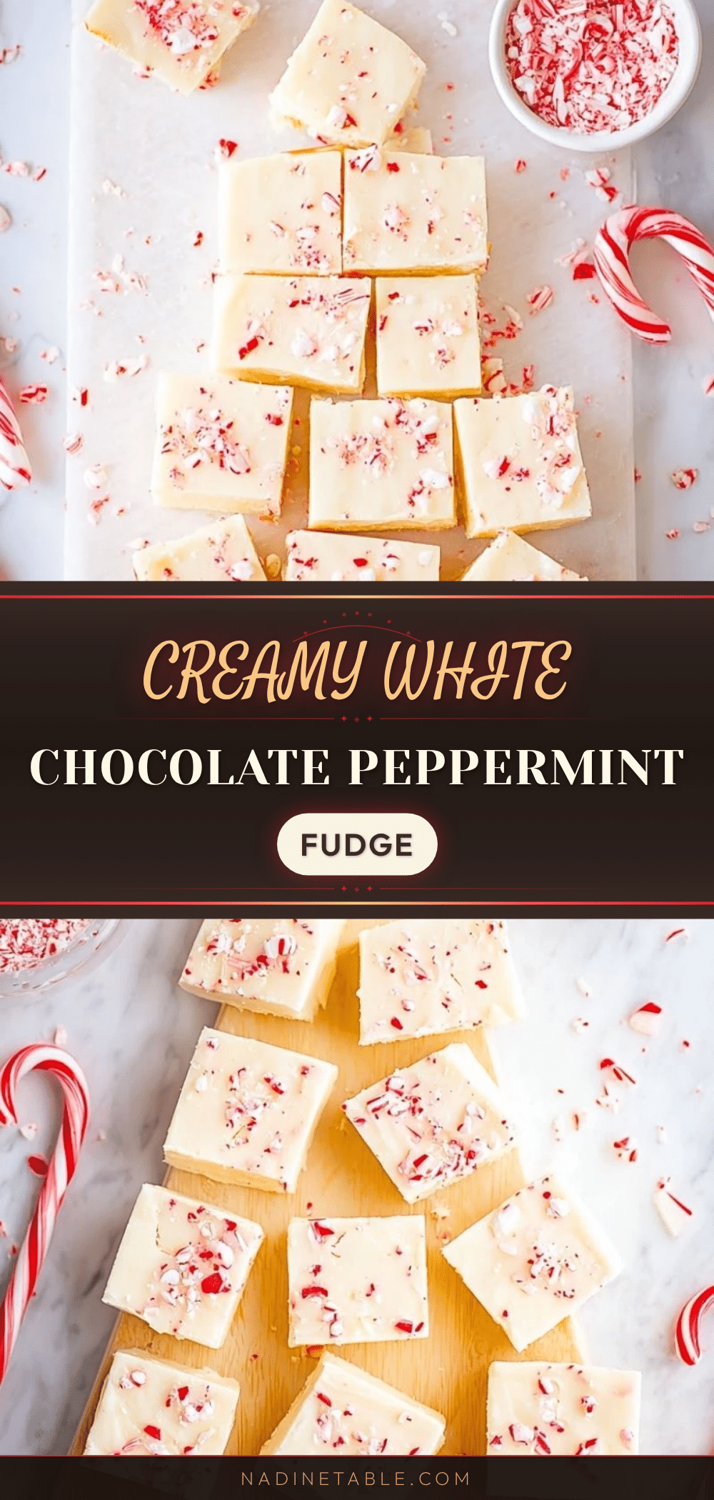 creamy white chocolate peppermint fudge recipe