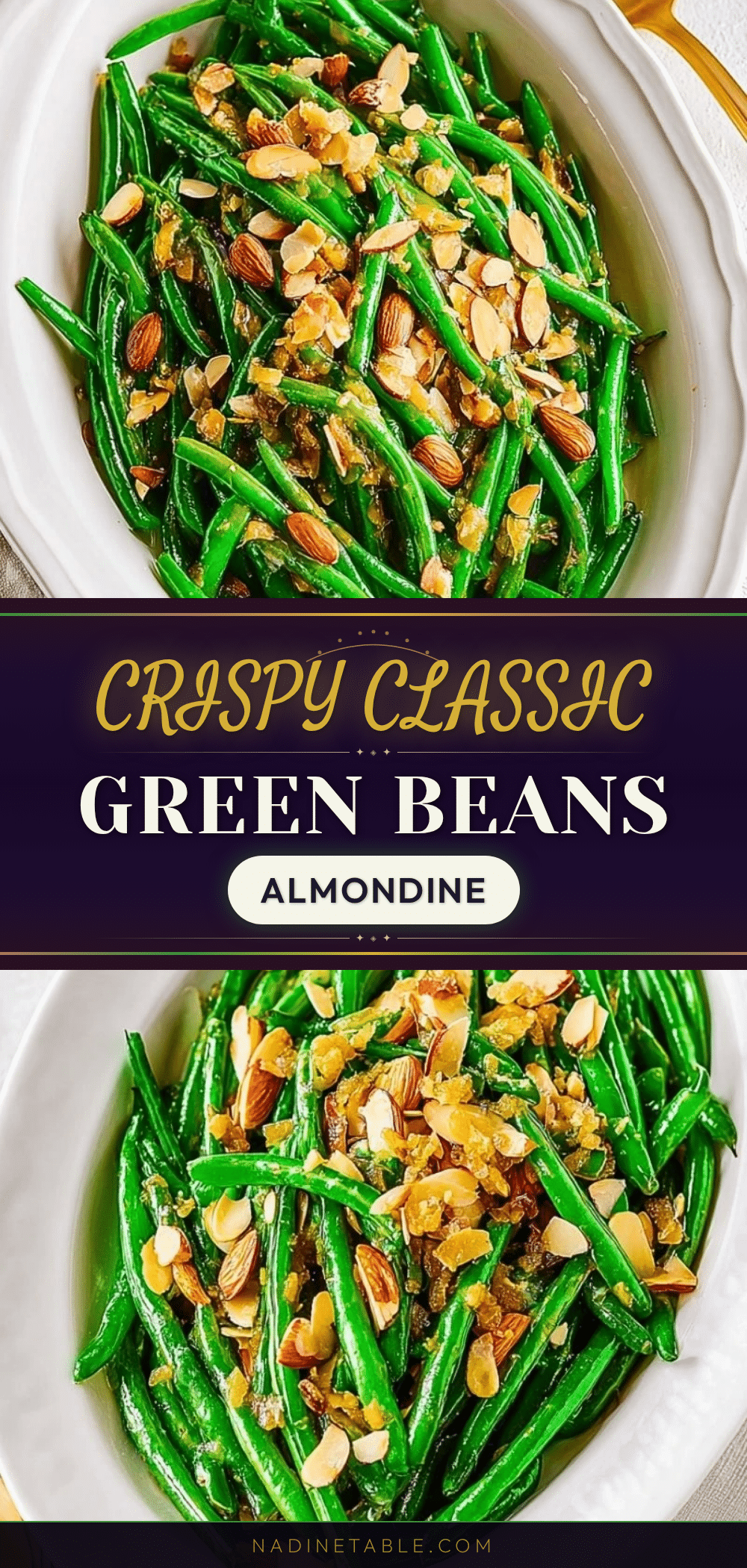 crispy classic green beans almondine recipe