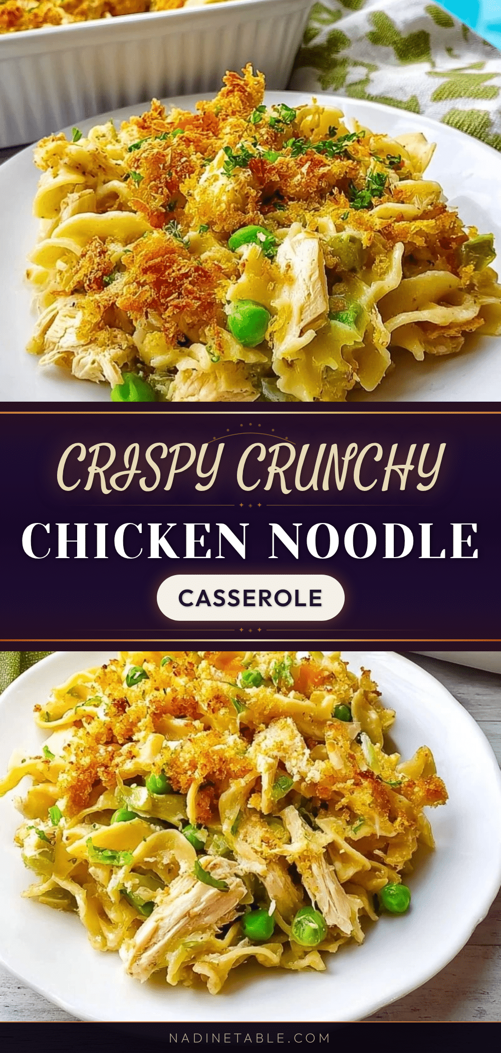 crispy crunchy chicken noodle casserole recipe