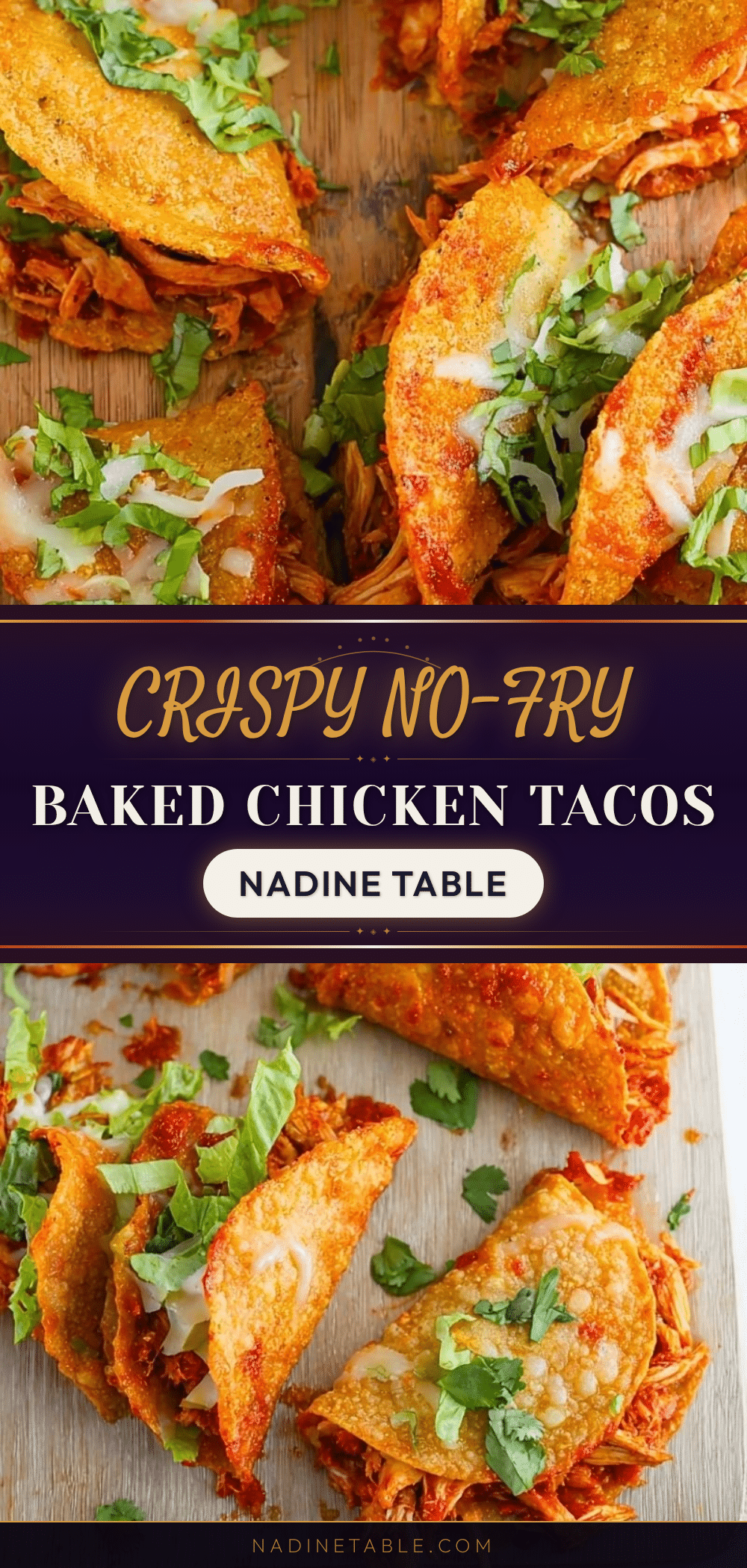 crispy no-fry baked chicken tacos recipe