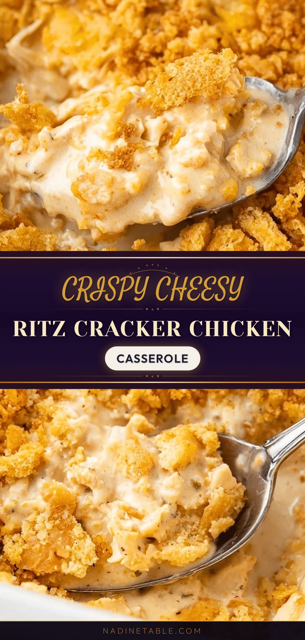 Crispy Ritz Cracker Chicken Casserole recipe