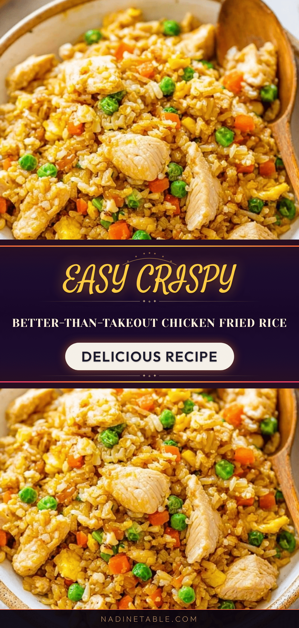 Easy Crispy Better-Than-Takeout Chicken Fried Rice recipe