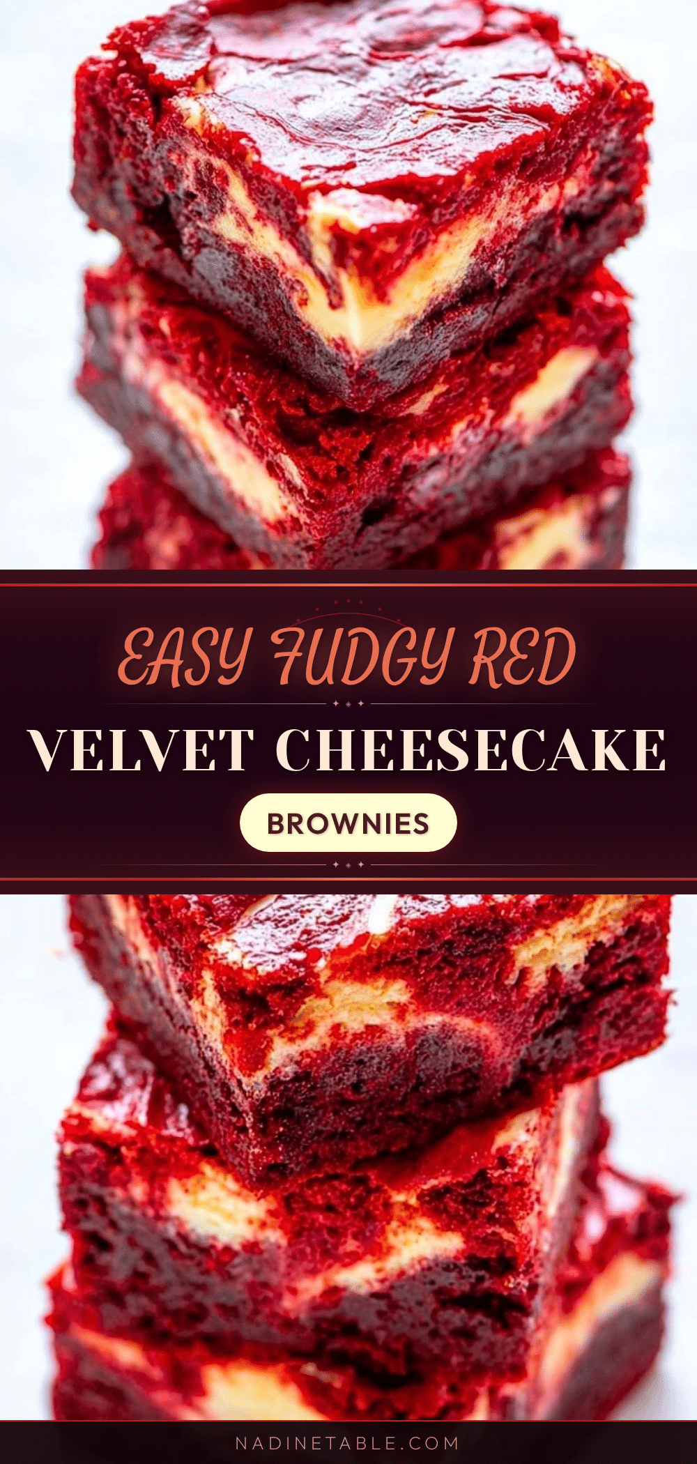 easy fudgy red velvet cheesecake brownies recipe