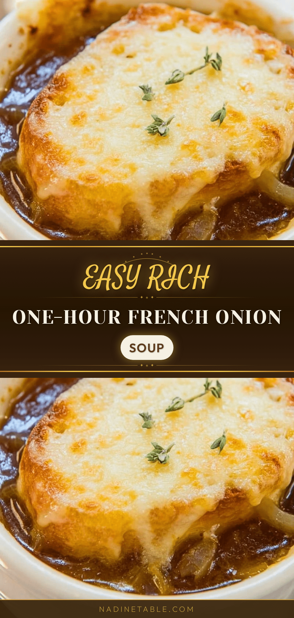 Easy Rich French Onion Soup recipe