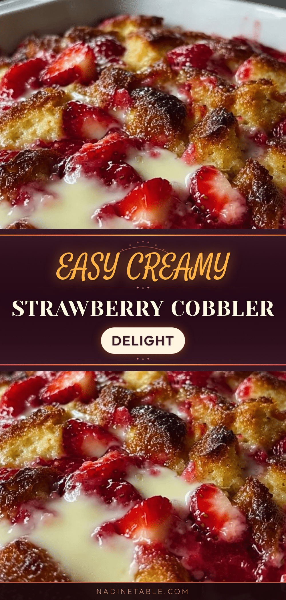 easy strawberry cream cheese cobbler recipe