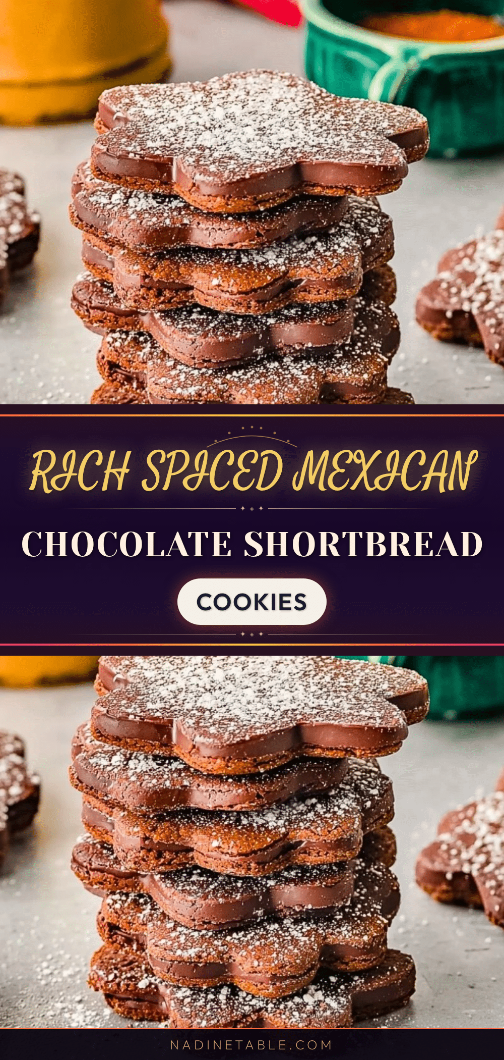 Mexican Chocolate Shortbread Cookies recipe