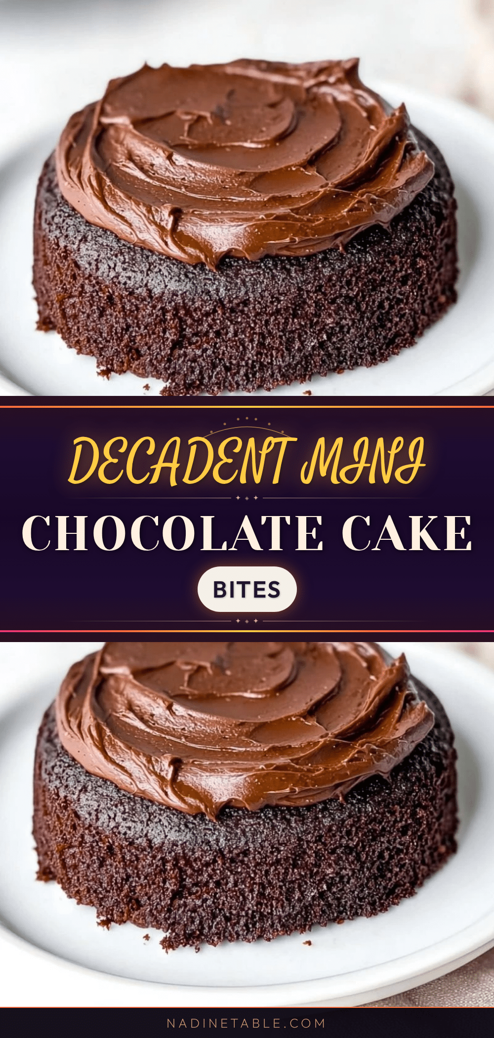 mini chocolate cake bites recipe