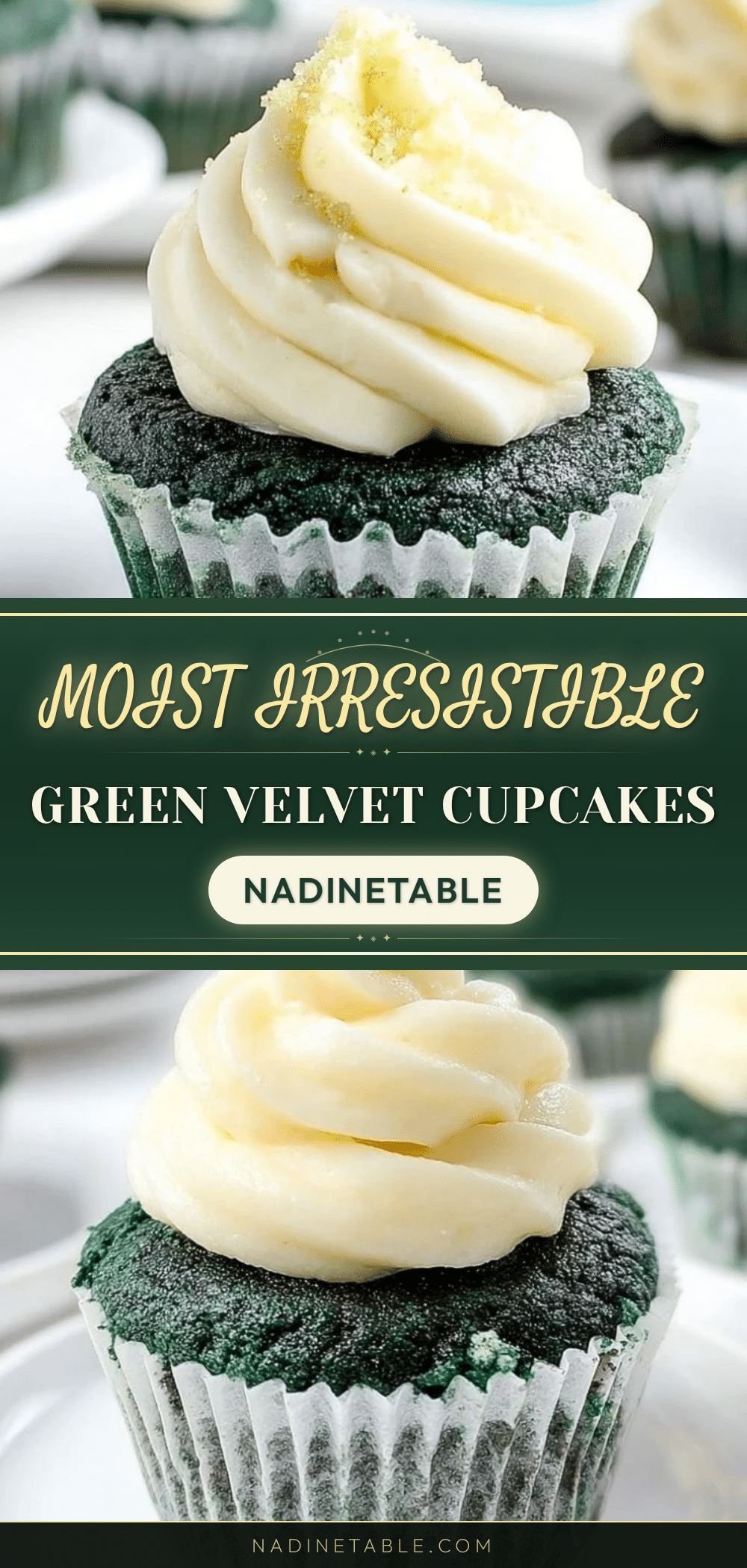moist green velvet cupcakes recipe