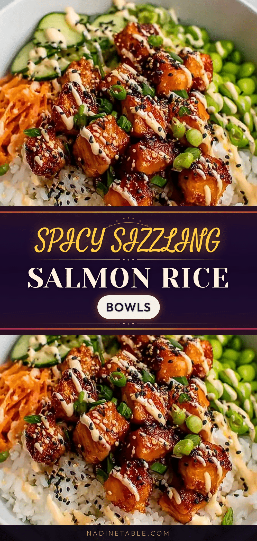 spicy salmon rice bowls recipe