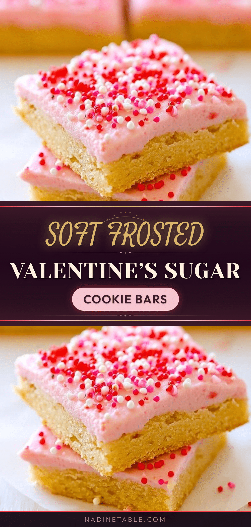 valentines day frosted sugar cookie bars recipe