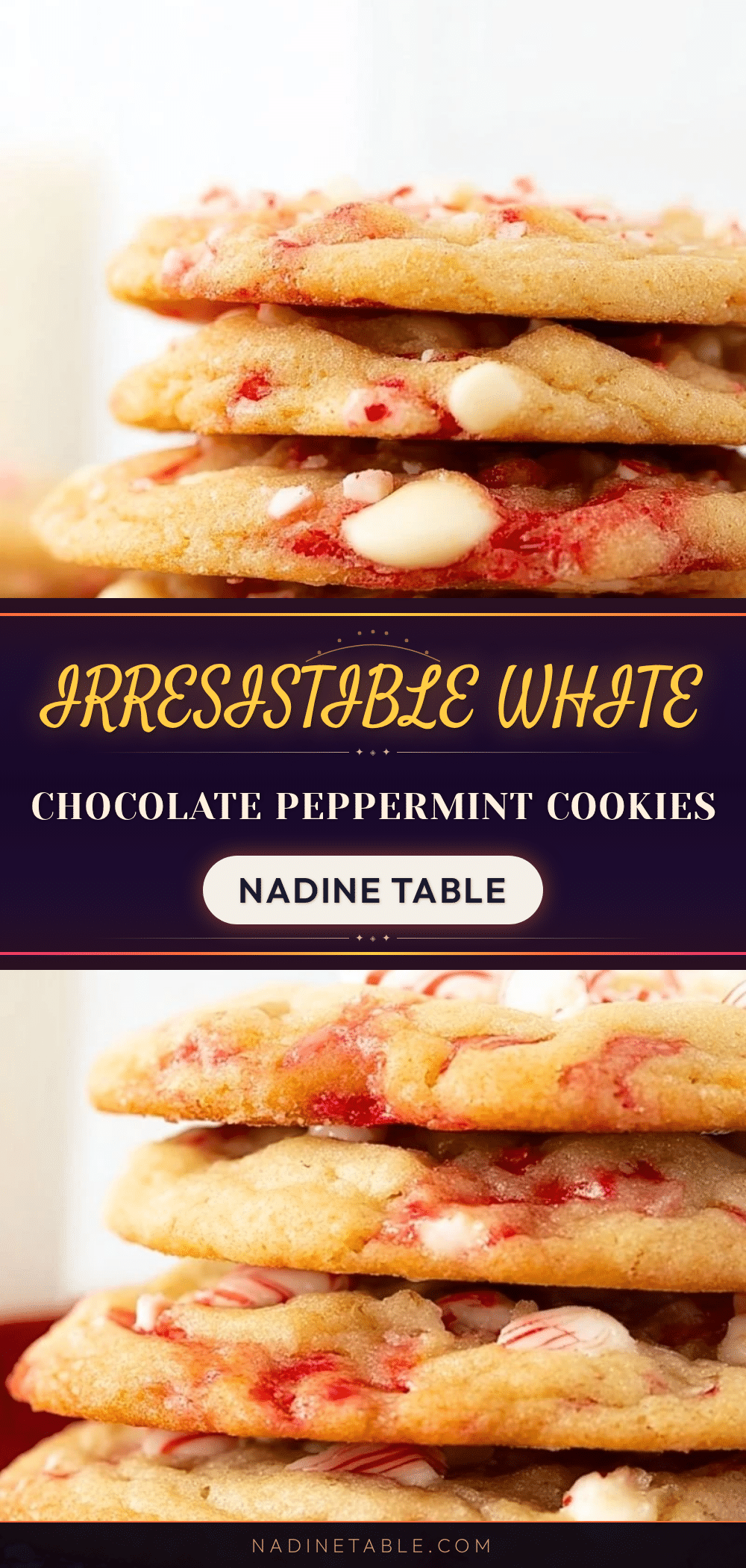 white chocolate peppermint cookies recipe