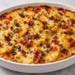 loaded baked potato casserole - featured image
