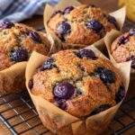 blueberry banana bread muffins - featured image
