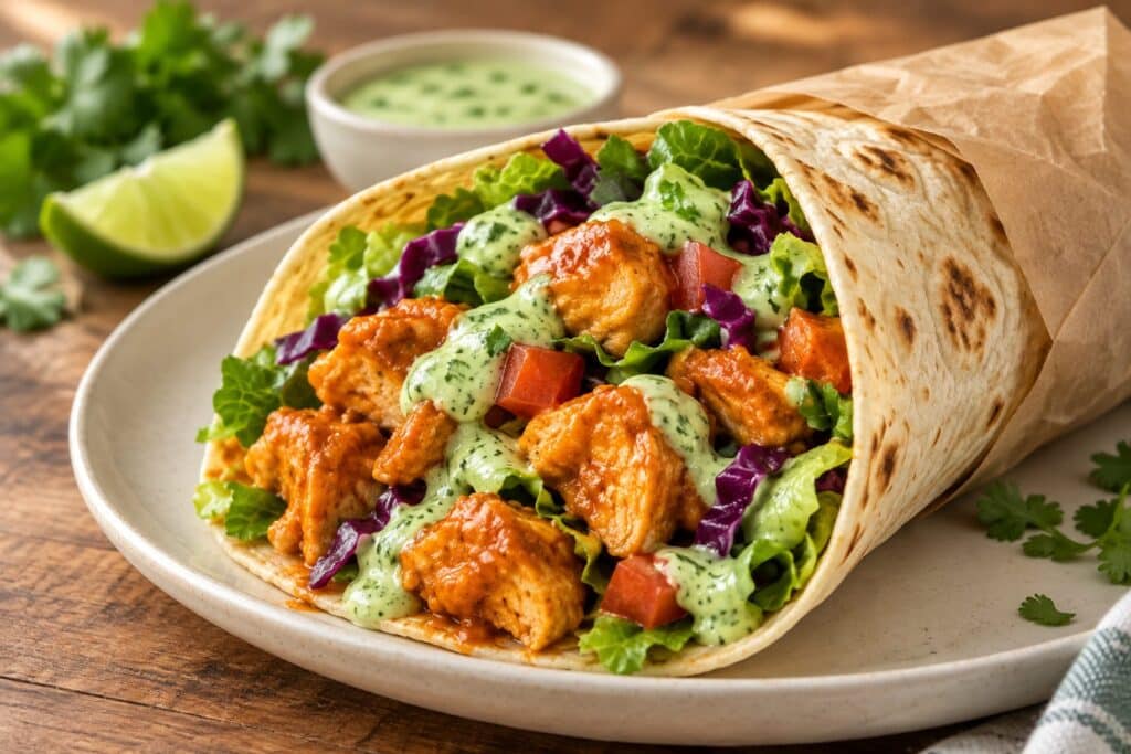 buffalo chicken wrap - featured image
