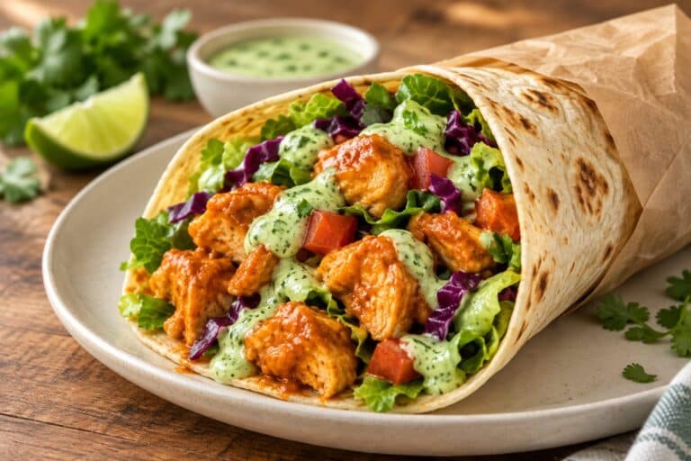 buffalo chicken wrap - featured image