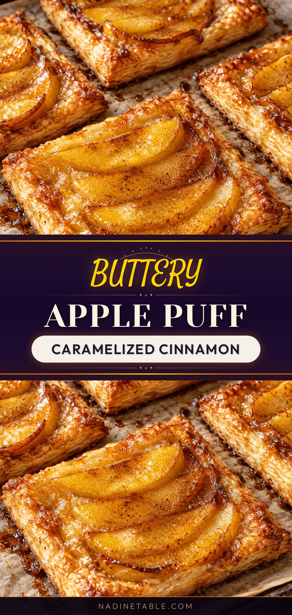 Buttery cinnamon apple puff pastry recipe