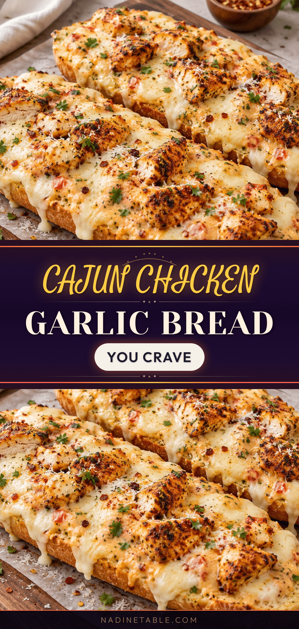 cajun chicken garlic bread recipe