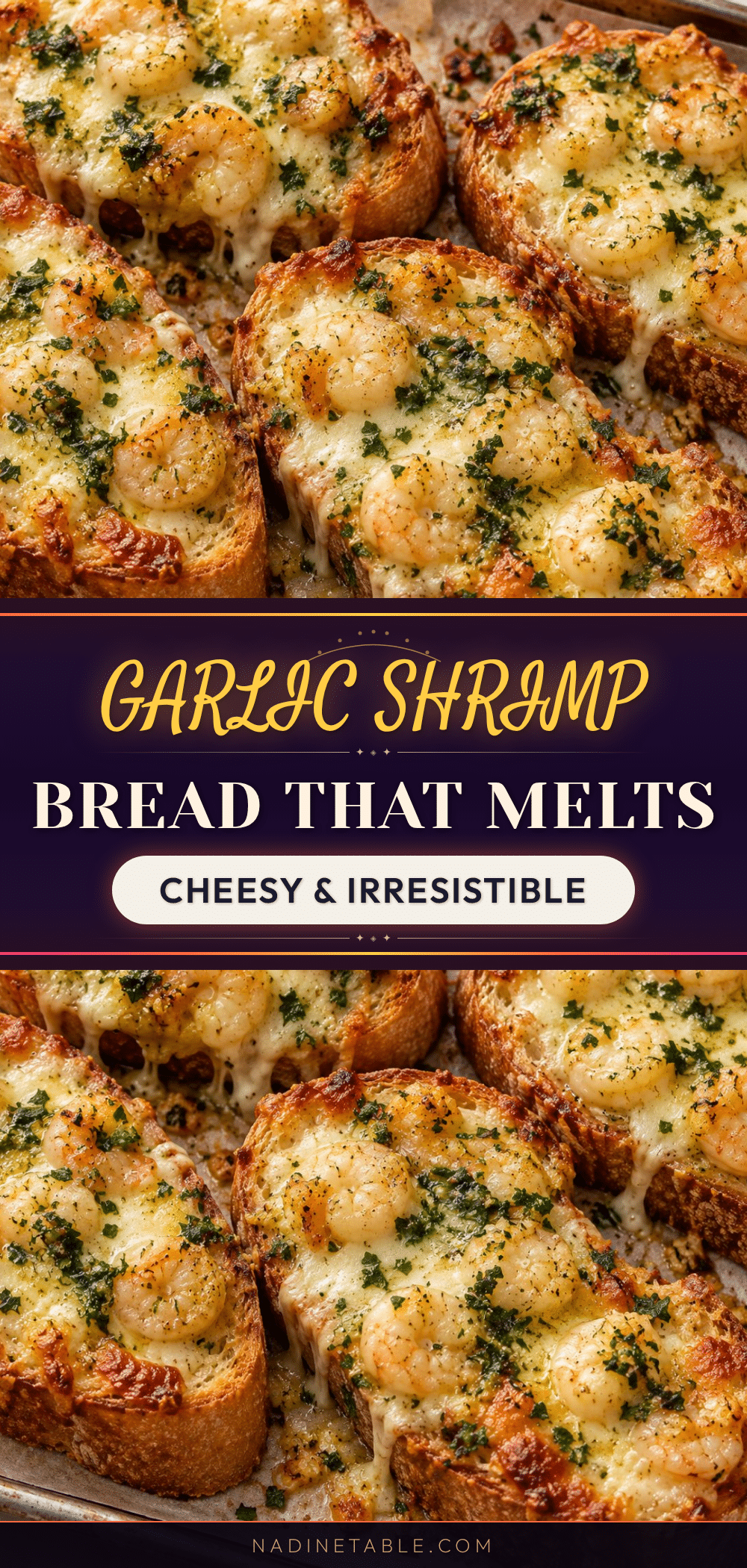 cheesy garlic shrimp bread recipe
