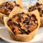 chocolate chip banana muffins - featured image