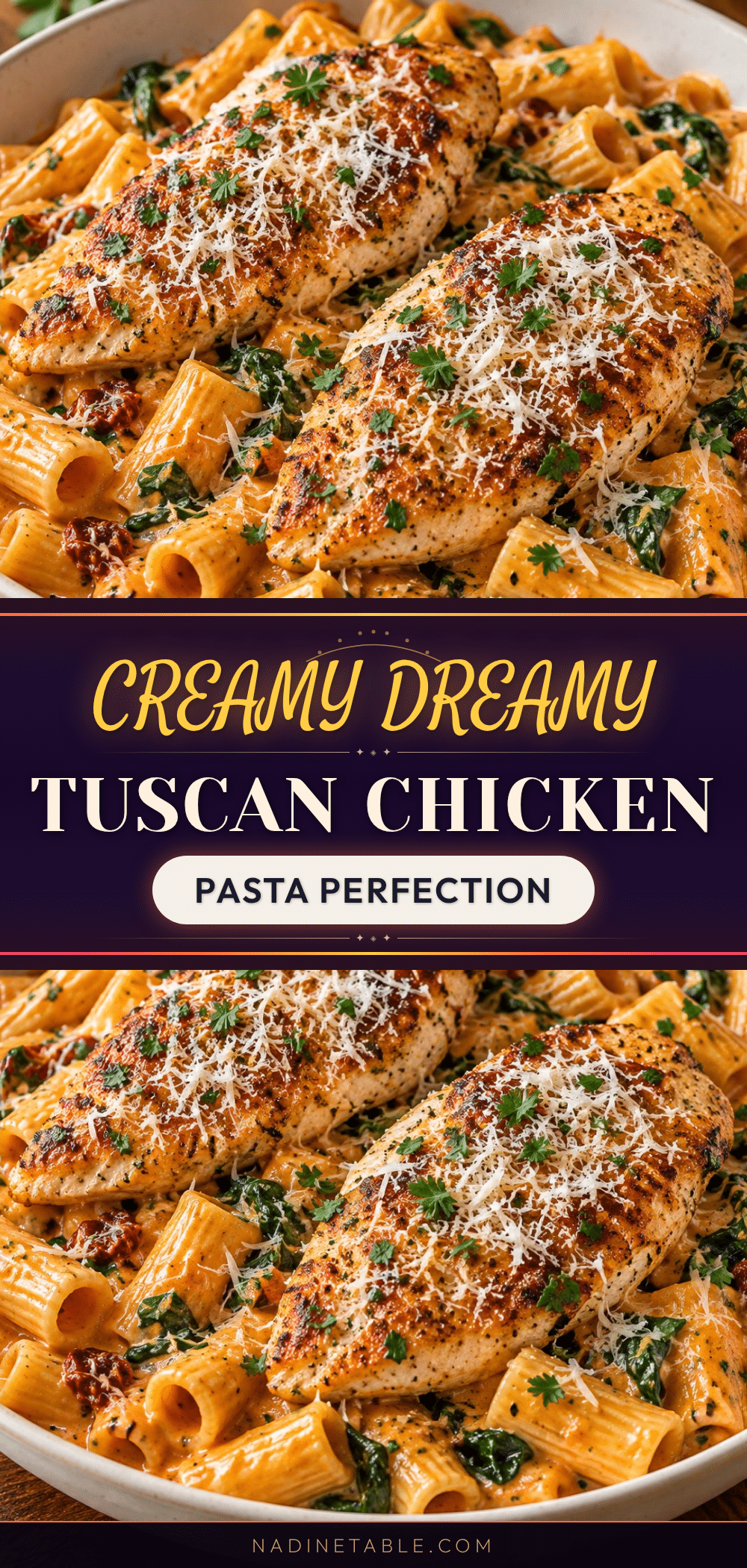 creamy tuscan chicken pasta recipe