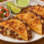crispy cheesy beef tacos - featured image