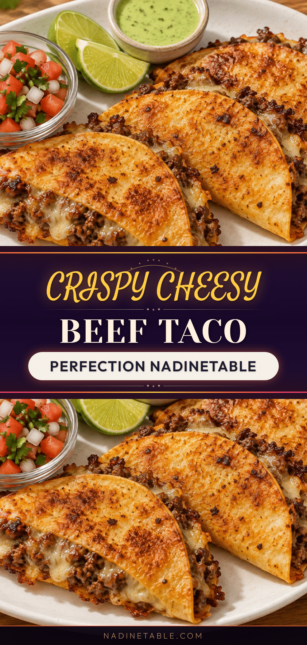 crispy cheesy beef tacos recipe