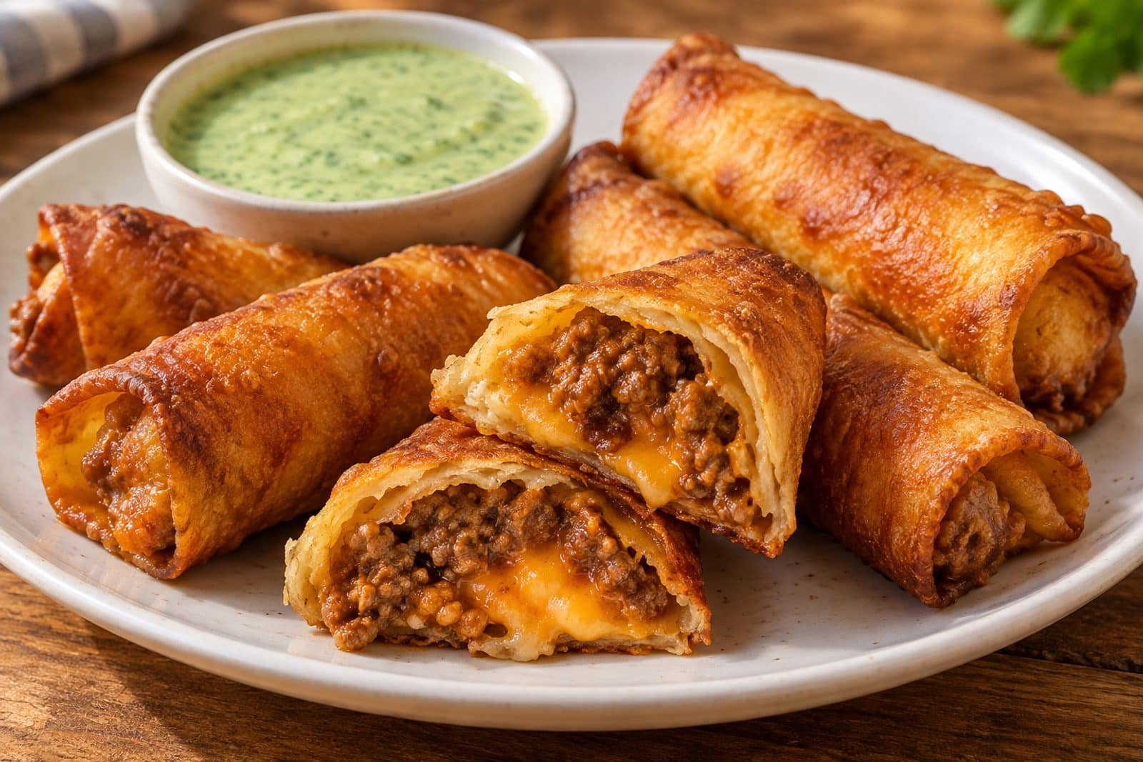 crispy cheesy beef taquitos preparation steps