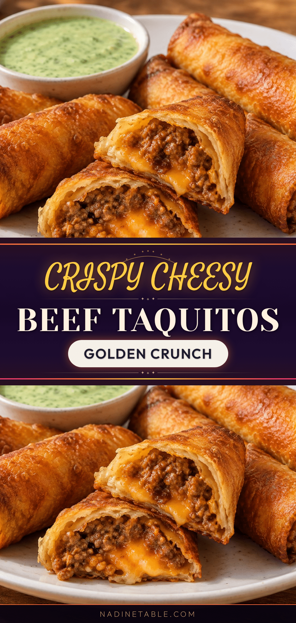 crispy cheesy beef taquitos recipe