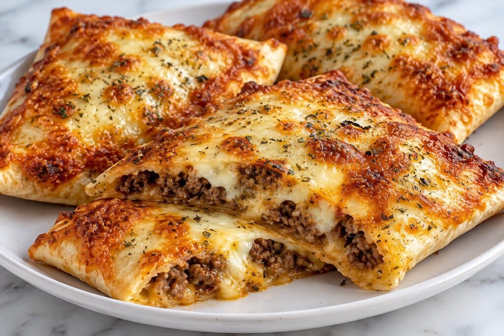 Crispy Cheesy Beef Tortilla Pockets - featured image