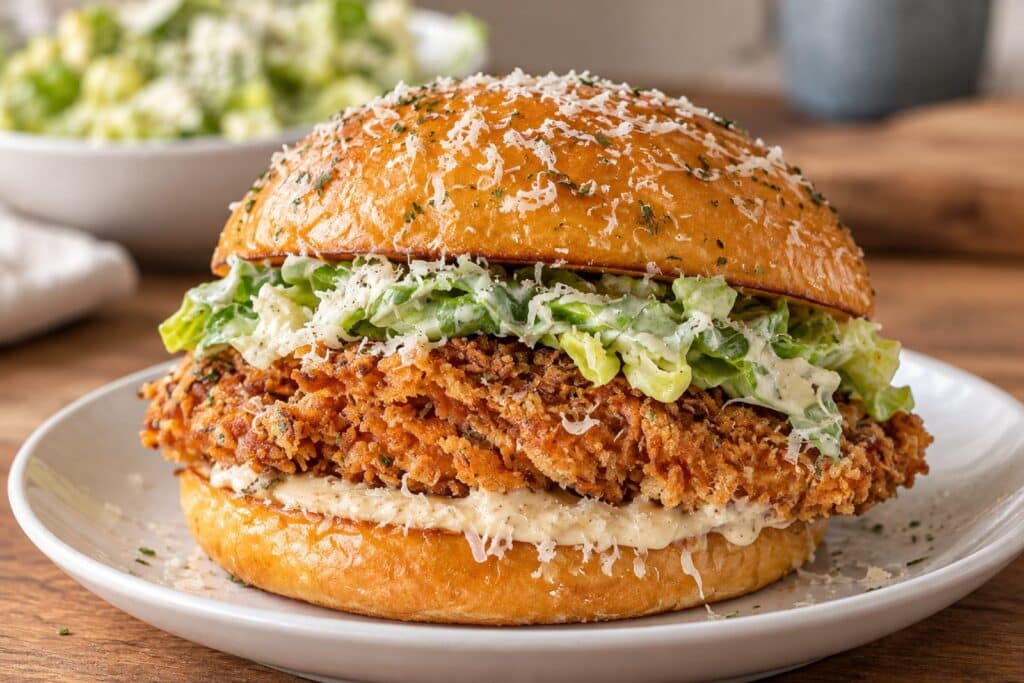 Crispy Chicken Caesar Burger - featured image
